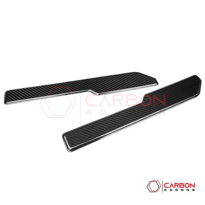 Real Carbon Fiber Interior Door Trim Covers for 2021+ Ford Bronco 2-Door (Glossy or Matte)