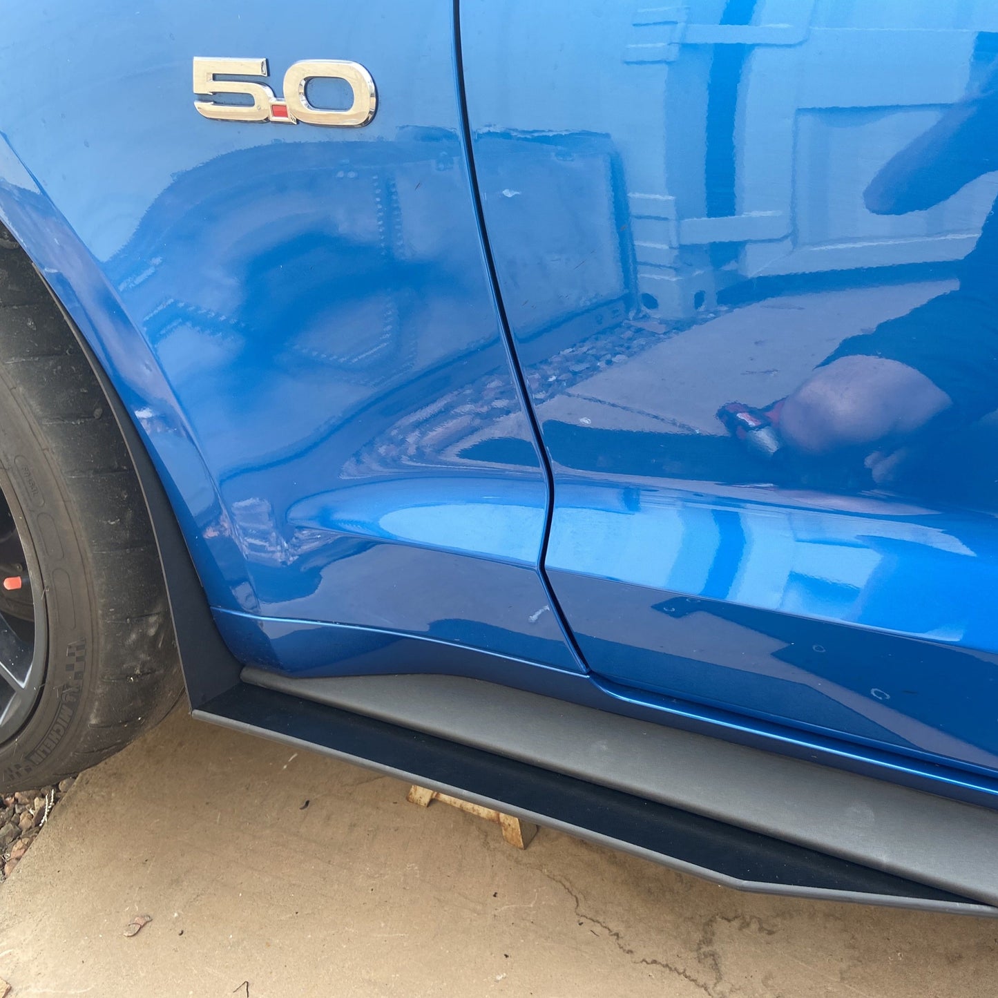 Mustang 15-23 GT500 Style Side Skirt Extensions