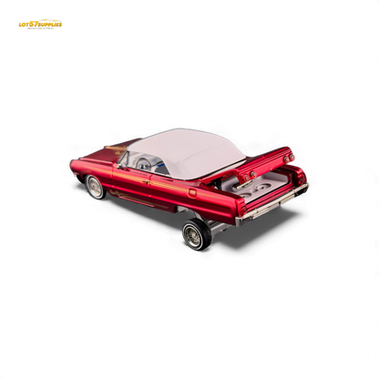 (Pre-Order) Fine Works64 Chevrolet Impala - Transparent Red Ordinary - 1:64