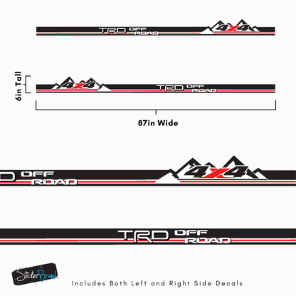TRD Tacoma Side Rocker Panel Decal. #6790