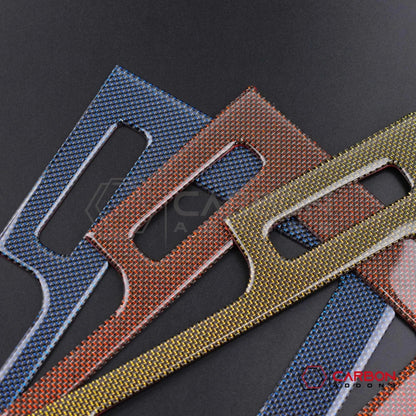 Mustang 2010-2014 Reflective Carbon Fiber Center Console Trim Overlay