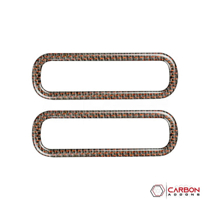 Mustang 2010-2014 Reflective Carbon Fiber Door AC Vent Trim Overlay