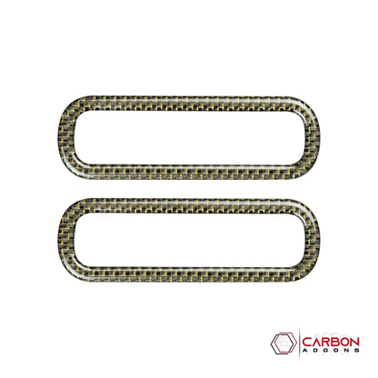 Mustang 2010-2014 Reflective Carbon Fiber Door AC Vent Trim Overlay