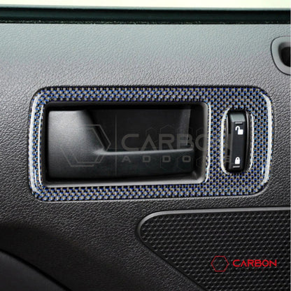 Mustang 2010-2014 Reflective Carbon Fiber Door Handle Trim Overlay