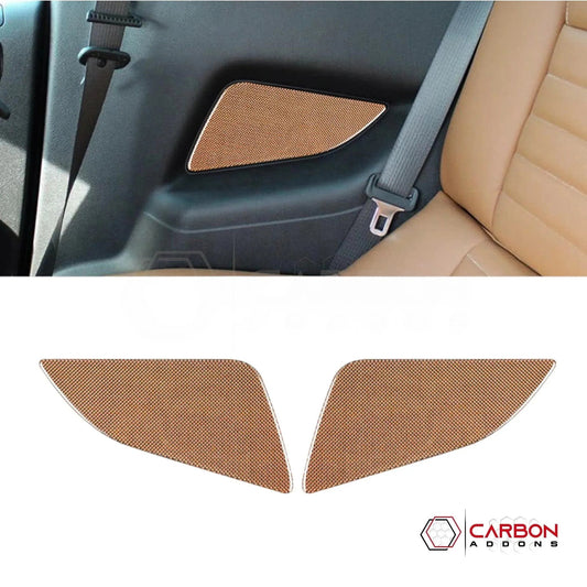 Mustang 2010-2014 Reflective Carbon Fiber Rear Seat Arm Rest Trim Overlay