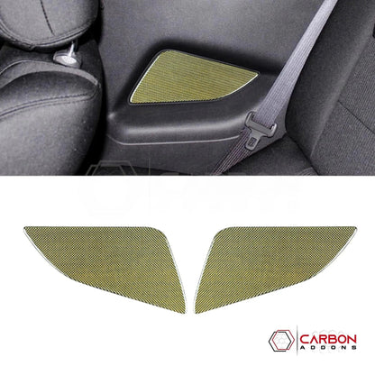 Mustang 2010-2014 Reflective Carbon Fiber Rear Seat Arm Rest Trim Overlay