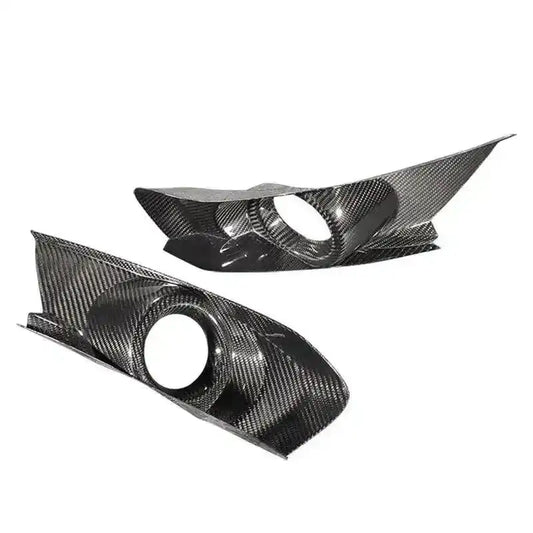 Carbon Fiber Bumper Fog Light Bezel Cover for Mustang 2015-2017