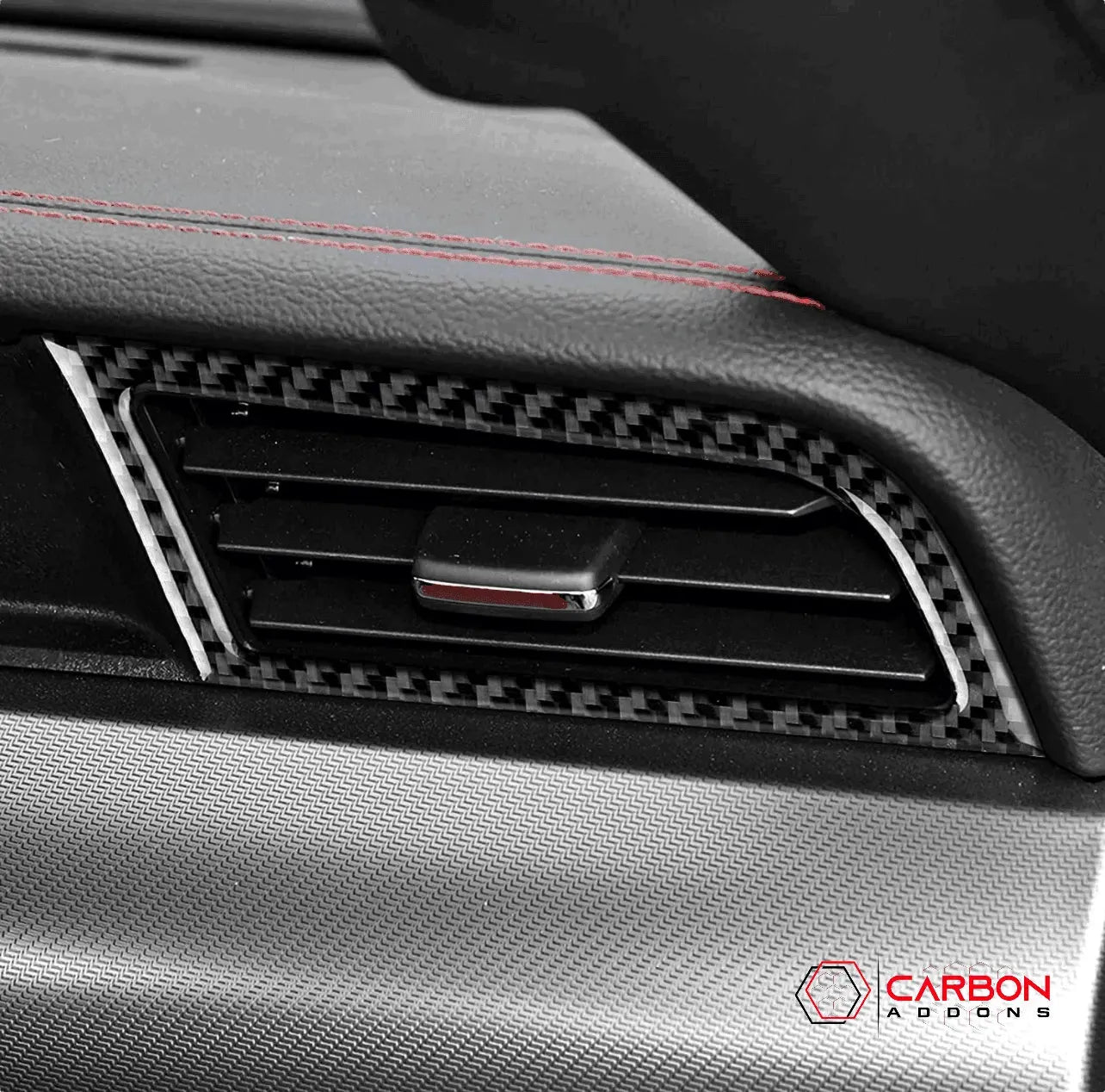 Mustang 2015-2023 Carbon Fiber AC Outlet Trim Overlays