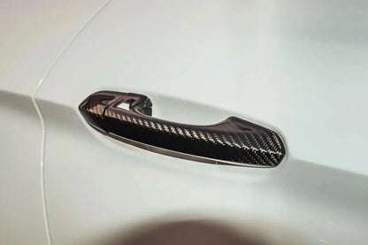 Carbon Fiber Exterior Door Handle Covers for Mustang 2015-2023