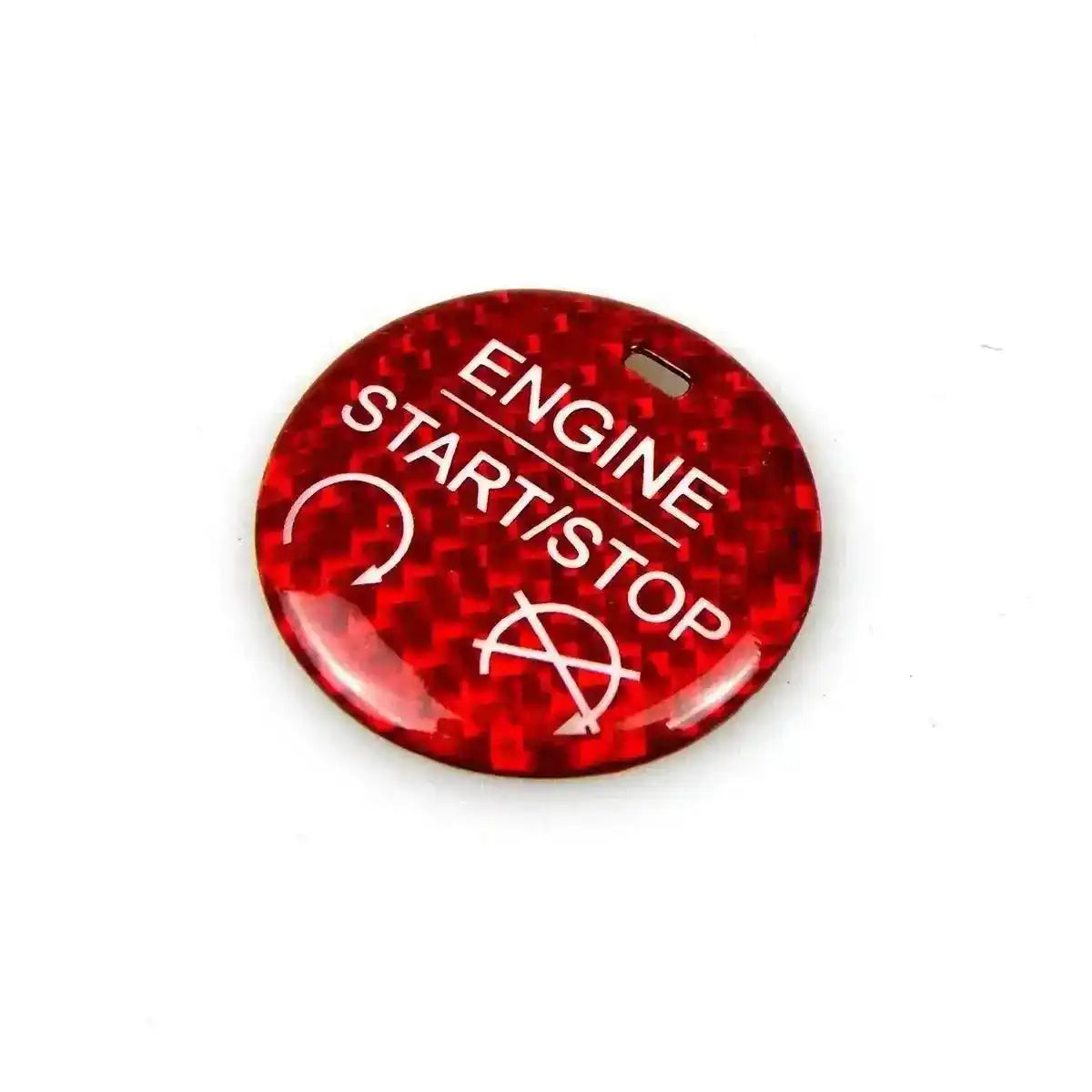Engine Start Stop Button Carbon Fiber Cover for Mustang 2015-2023