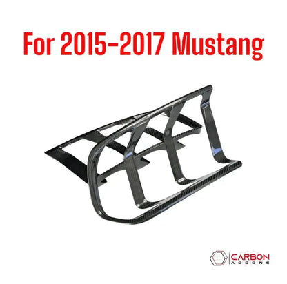 Exterior Carbon Fiber Taillight Trim Covers for 2015–2023 Ford Mustang