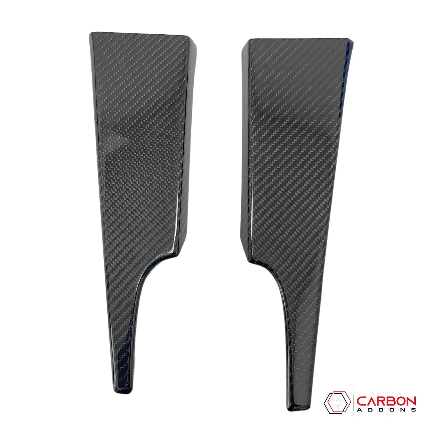 Hard Carbon Fiber Dash Lower Side Trim Covers for 2015–2023 Ford Mustang