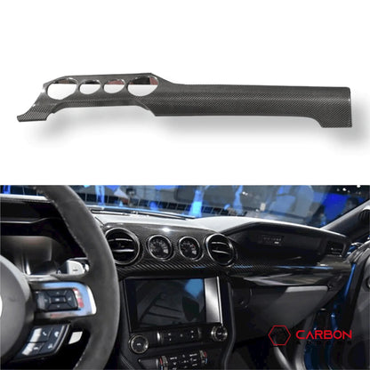 Mustang 2015-2023 Hard Carbon Fiber Dashboard Cover