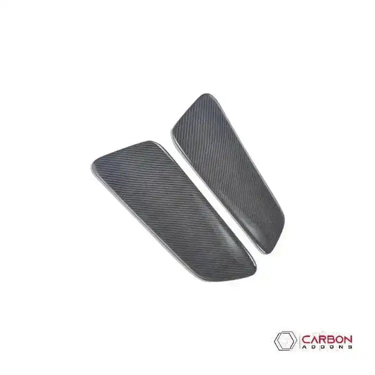 Hard Carbon Fiber Rear Seat Side Trim Covers for 2015–2023 Ford Mustang