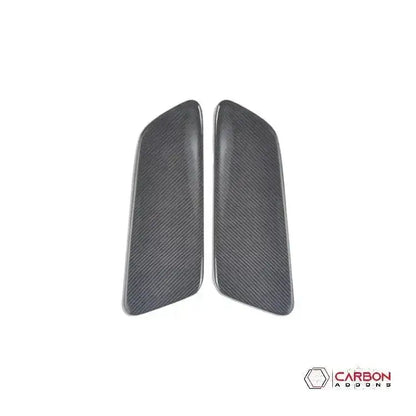 Hard Carbon Fiber Rear Seat Side Trim Covers for 2015–2023 Ford Mustang