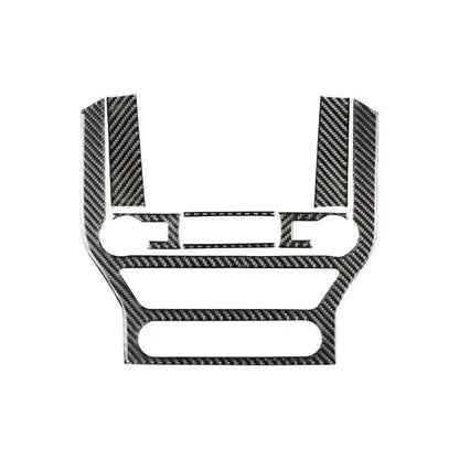 Real Carbon Fiber Infotainment Radio Overlay for Mustang 2015-2023