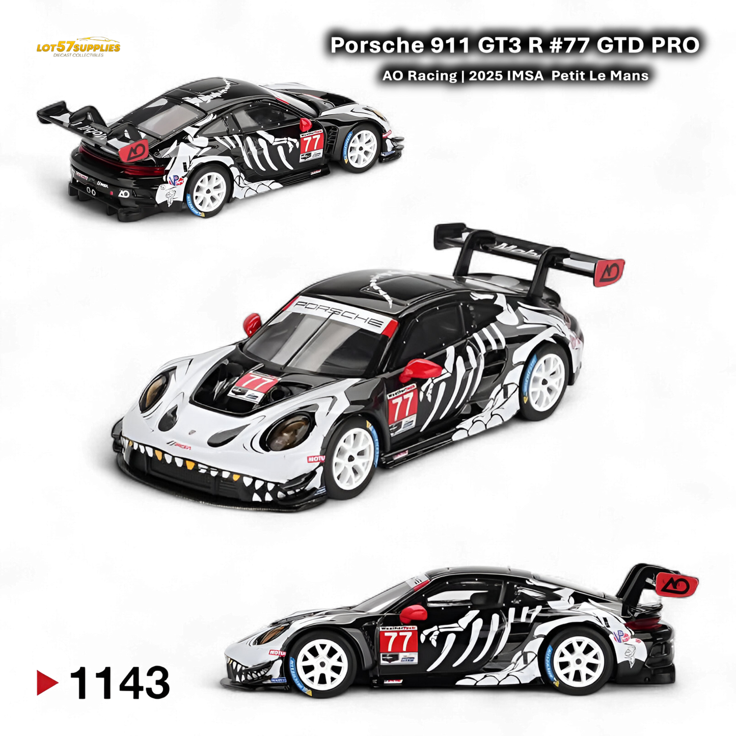 (Pre-Order) MiniGT Porsche 911 GT3 R Skeleton 1:64