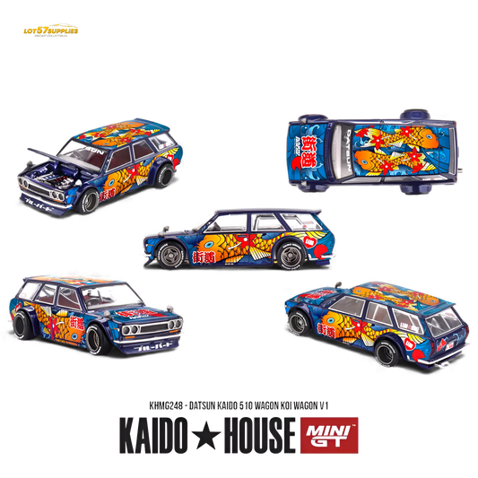 (Pre-Order) Mini GT x Kaido House Datsun 510 Wagon Koi Wagon V1 1:64