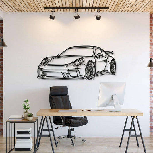 911 GT3 Model 991 Perspective Metal Car Wall Art - MT0852