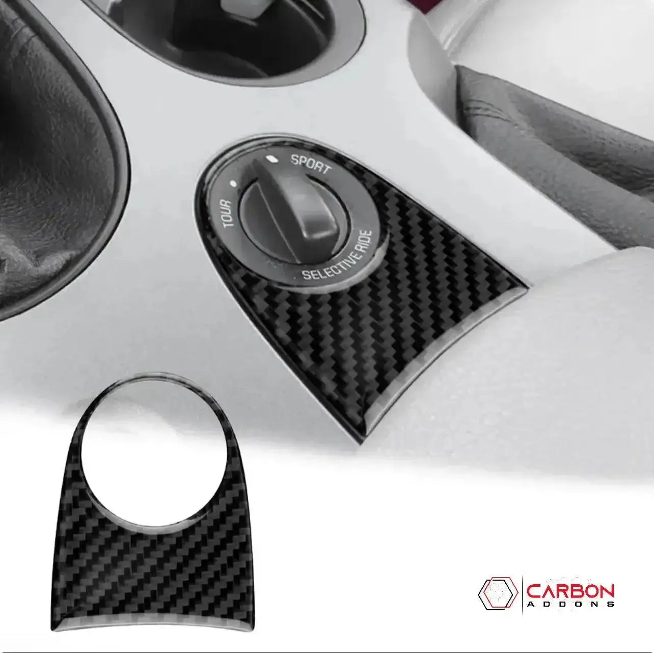 Real Carbon Center Console Trim Overlay | C6 2005-2013 Corvette