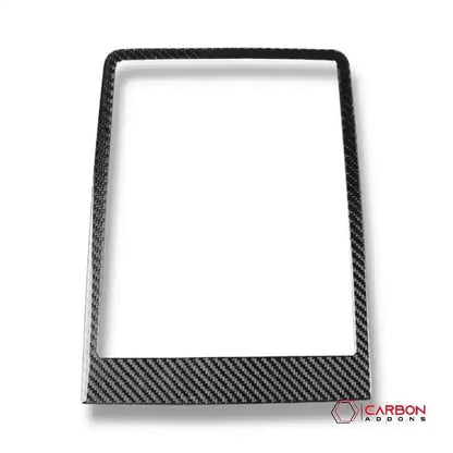 Real Carbon Fiber Center Console Dashboard Storage Trim Overlay | 2015-2020 F150