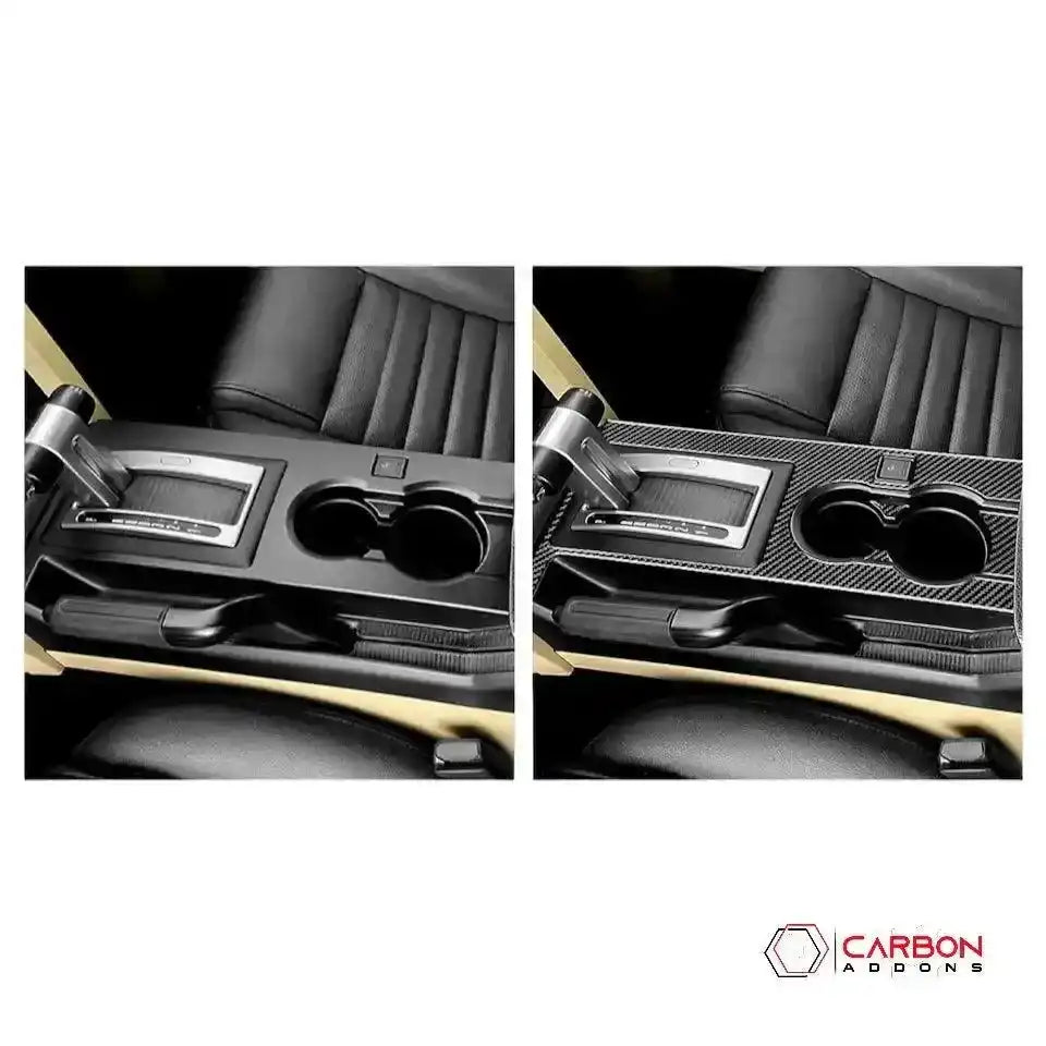 Real Carbon Fiber Center Console Overlay | Mustang 2005-2009