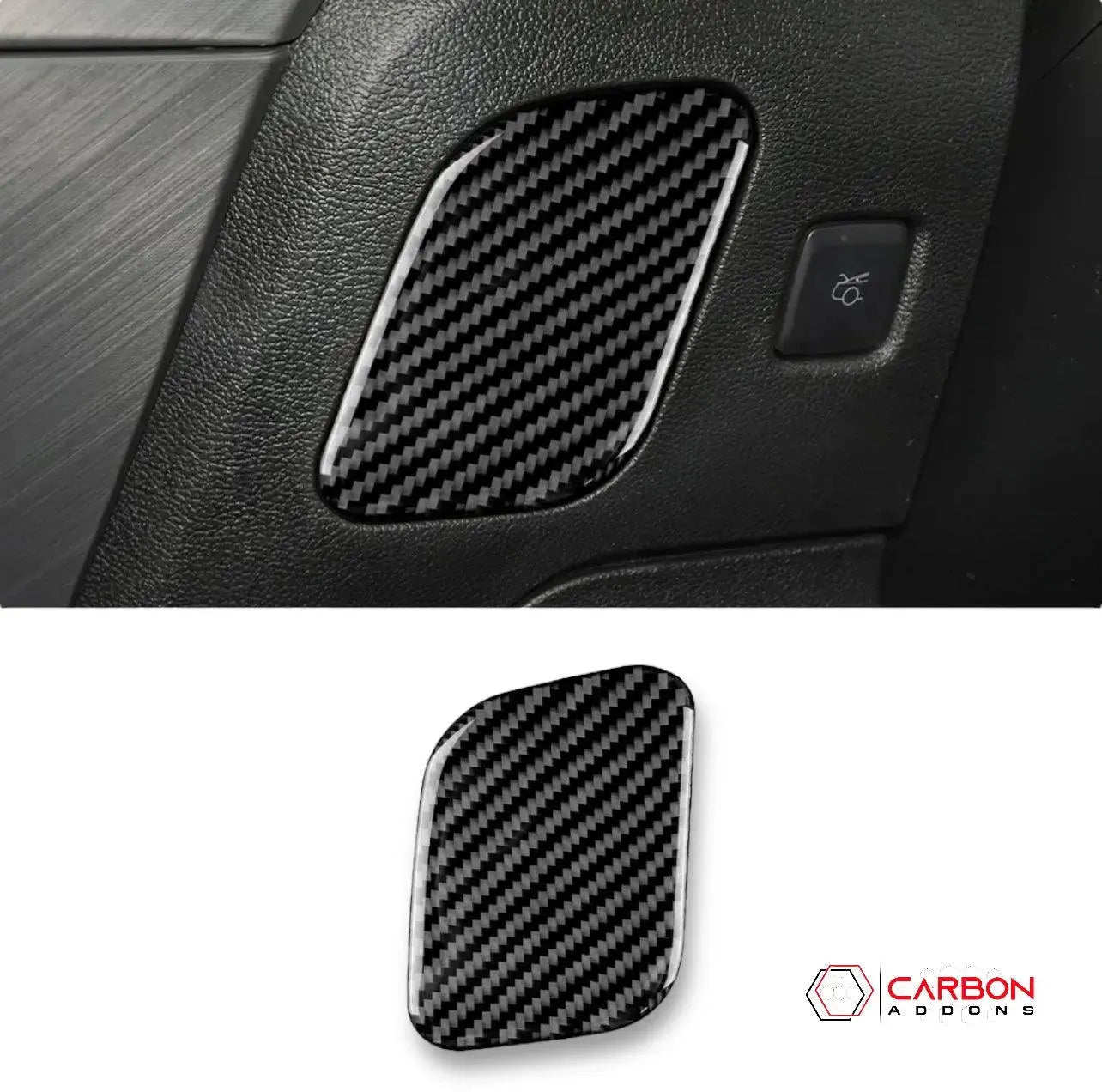 Real Carbon Fiber Driver Side Dash Trim Overlay for Mustang 2015-2023