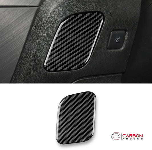 Real Carbon Fiber Driver Side Dash Trim Overlay for Mustang 2015-2023