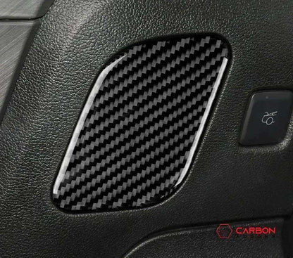 Real Carbon Fiber Driver Side Dash Trim Overlay for Mustang 2015-2023
