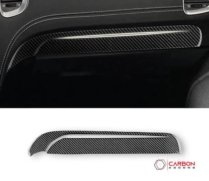 Real Carbon Fiber Glove Box Trim Overlay for 2011-2020 Dodge Durango