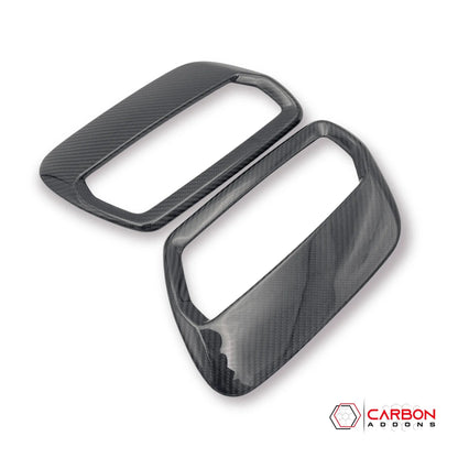 Real Carbon Fiber Hood Vent Cover for For Mustang 2018-2023