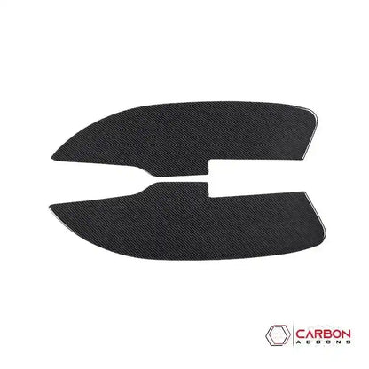 Real Carbon Fiber Interior Door Panel Overlay For 2015-2023 Dodge Challenger