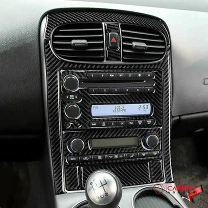Real Carbon Fiber Radio & Navigation Control Panel Overlay | C6 2005-2013 Corvette