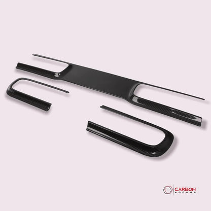 Real Carbon Fiber Taillight Trim Bezel Cover for 2015-2023 Dodge Challenger