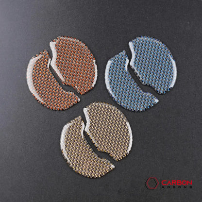 Reflective Carbon Fiber Center Air Vent Outlet Trim Overlay for Mustang 2015-2023