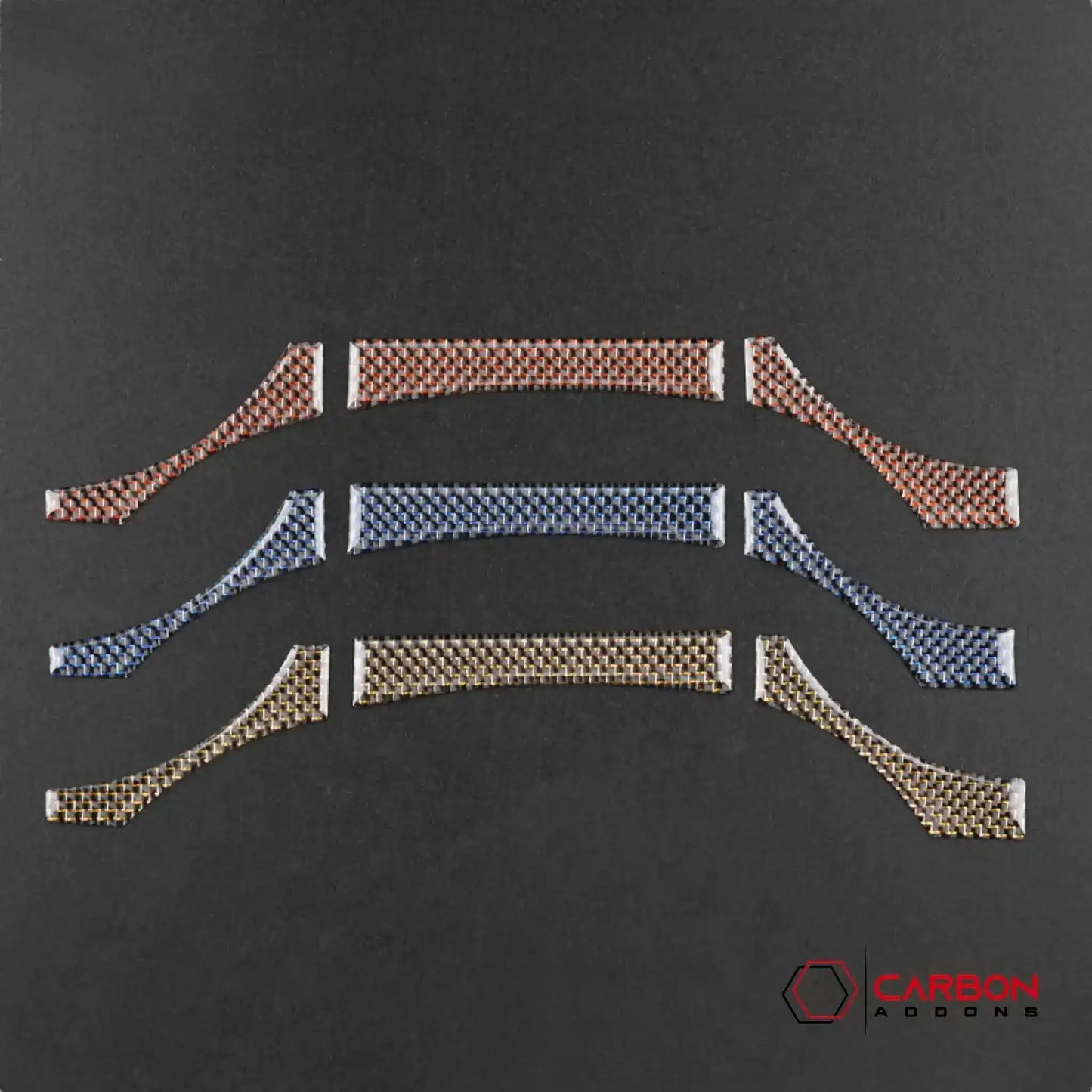 Reflective Carbon Fiber Full Dashboard Set for Mustang 2015-2023