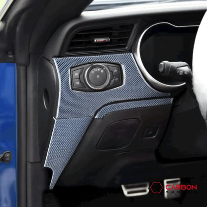 Reflective Carbon Fiber Full Dashboard Set for Mustang 2015-2023