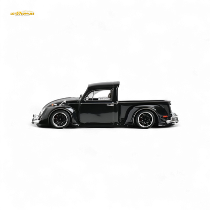 YM Model X Robert Design Volkswagen Beetle Pickup Truck FUSCUP in Black 1:64 Limited to 499 Pcs