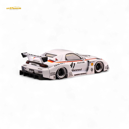 Inno64 Mazda RX-7 LBWK in White 1:64 IN64-LBWK-RX7-02