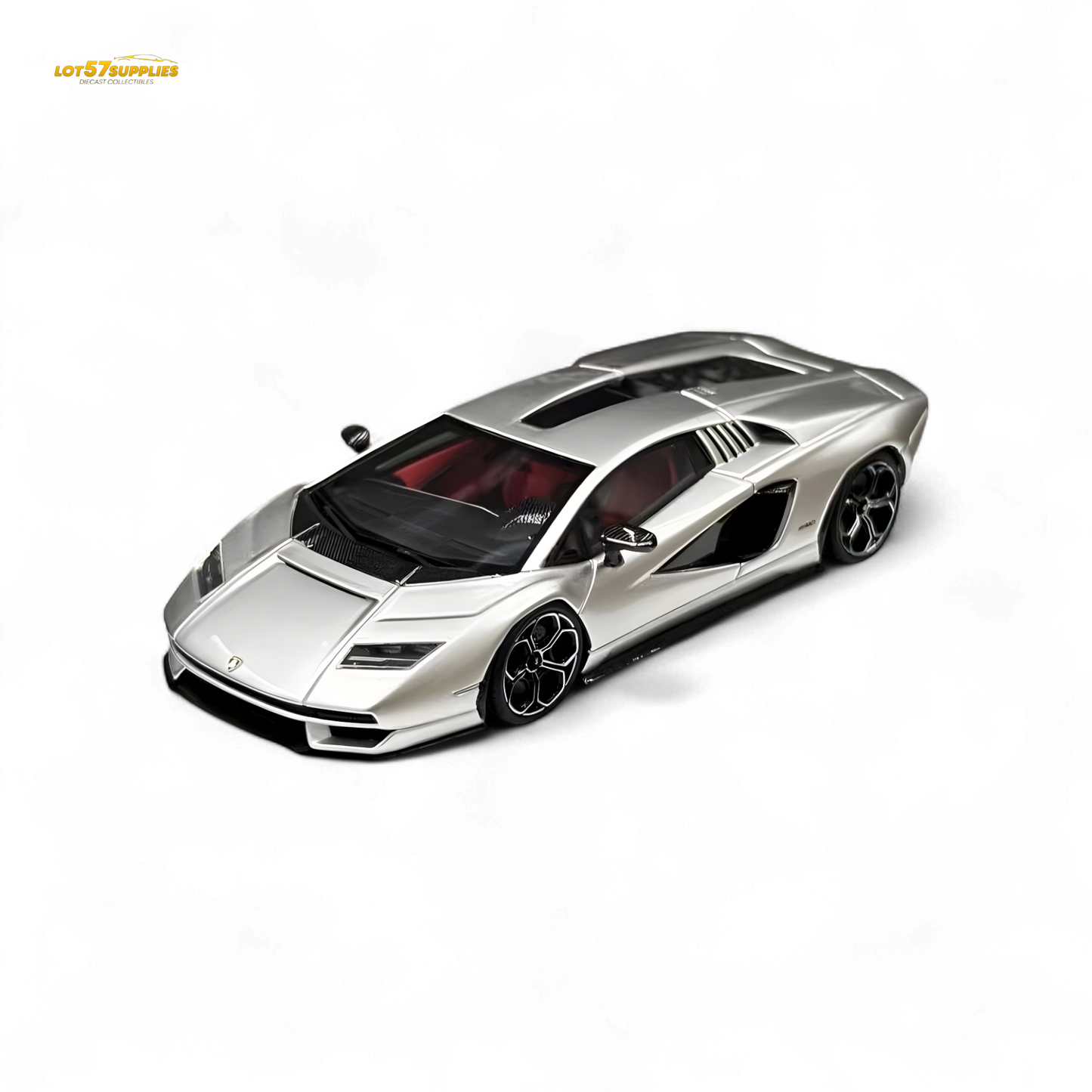 Fuelme Model NEO COUNTACH LPI 800-4 ARGENTO LUNA 1:64 Resin