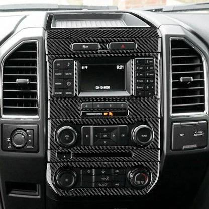 Real Carbon Fiber Radio Control Trim overlay For Ford F150 2015-2020