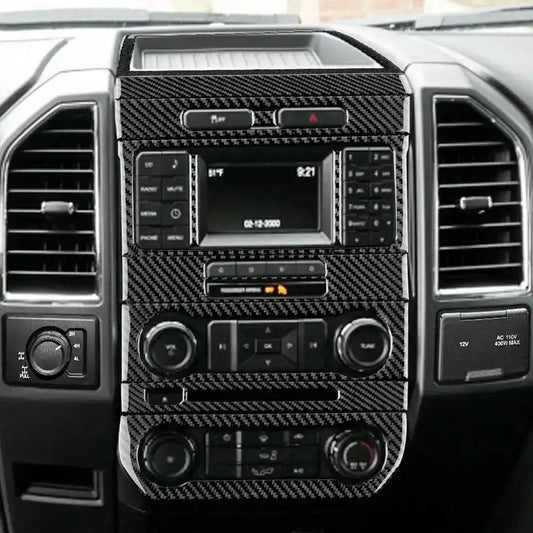 Real Carbon Fiber Radio Control Trim overlay For Ford F150 2015-2020