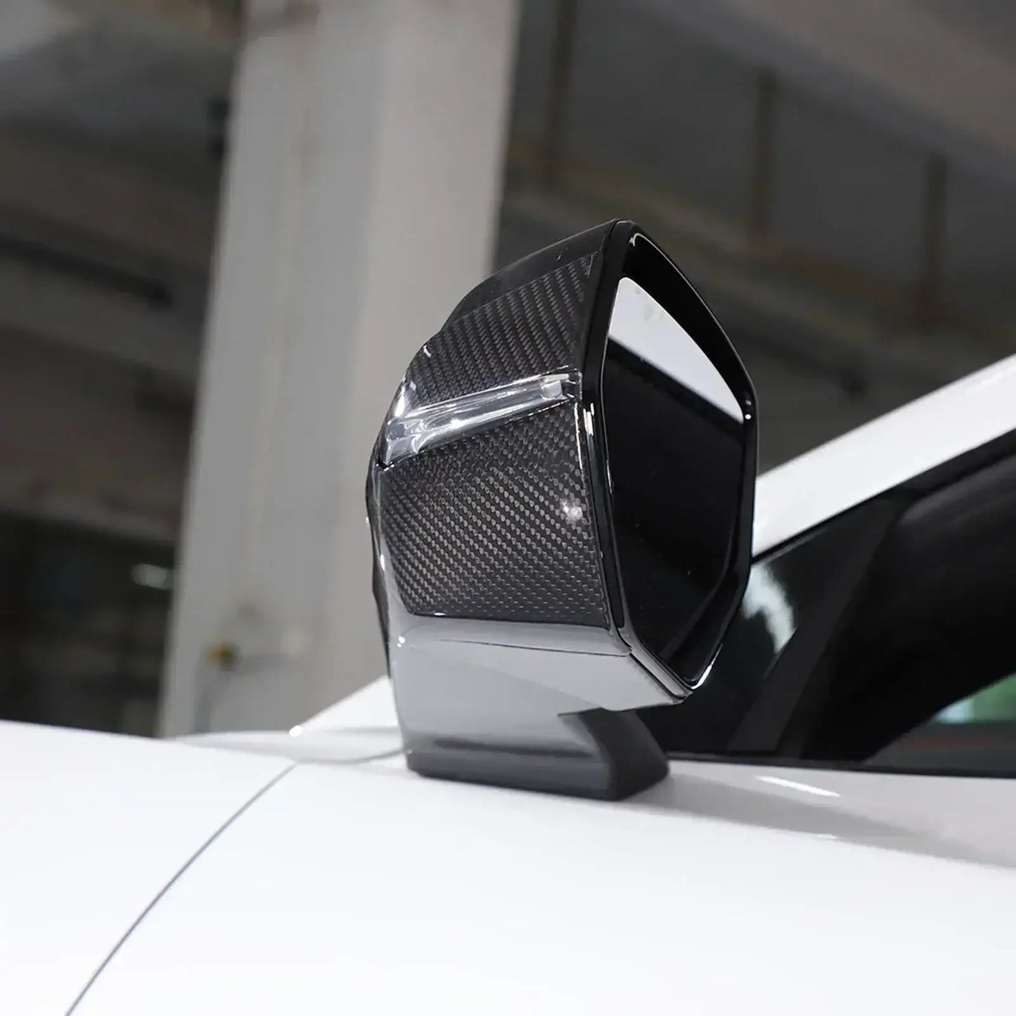 C8 Corvette Real Carbon Fiber Bottom Mirror Trim Covers | Exterior Overlay (2020–2026)