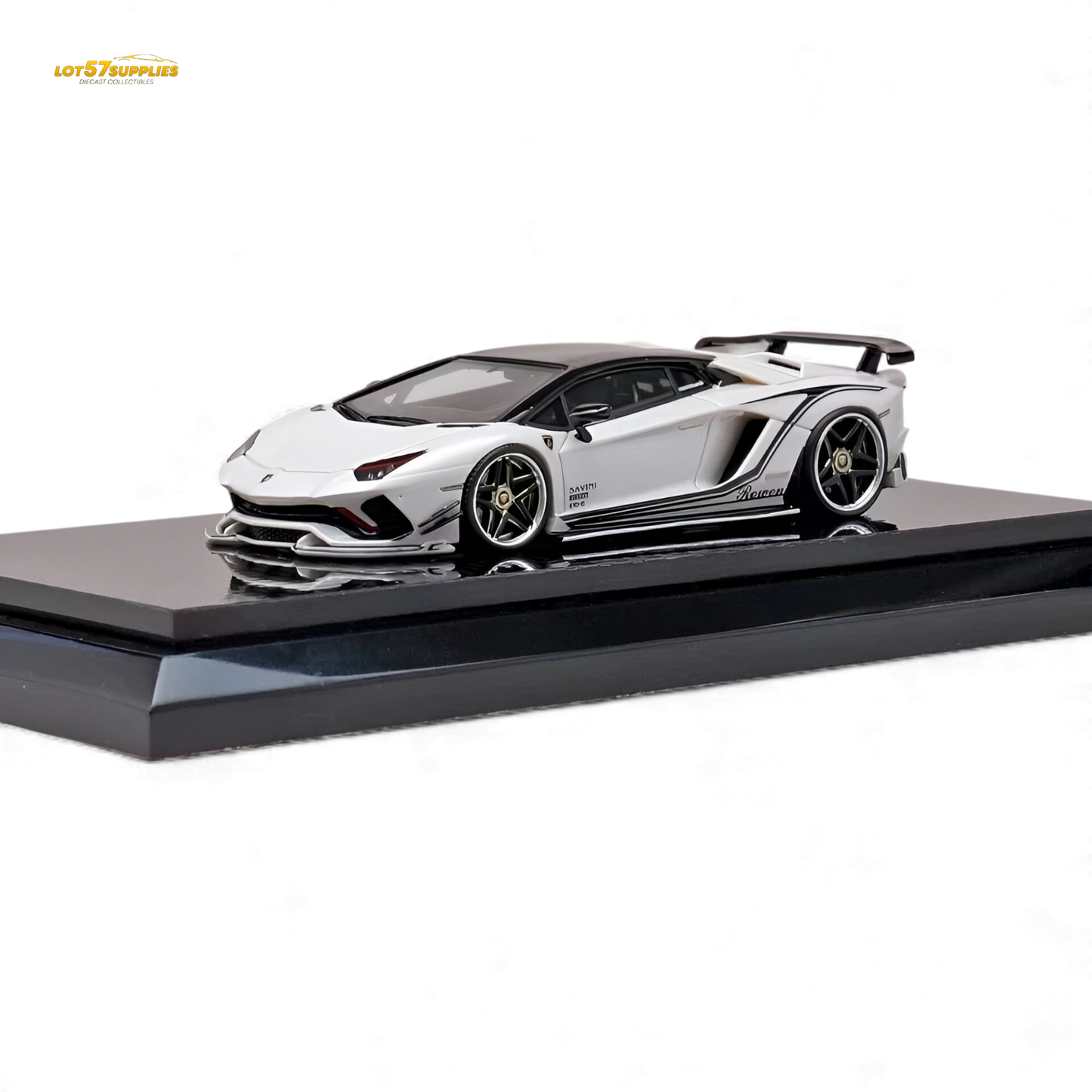 YM Model Lamborghini Aventador S Advance Edition Rowen White 1:64