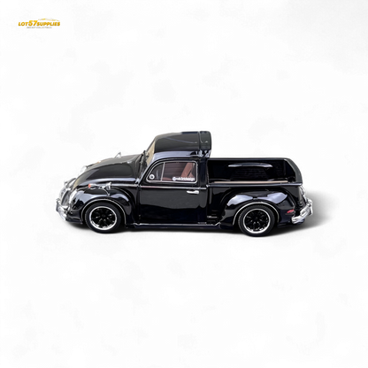 YM Model X Robert Design Volkswagen Beetle Pickup Truck FUSCUP in Black 1:64 Limited to 499 Pcs
