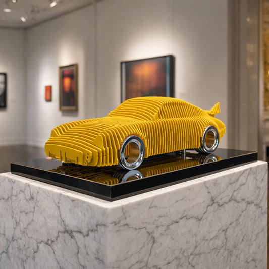911 Metal Car Sculpture - MT1496