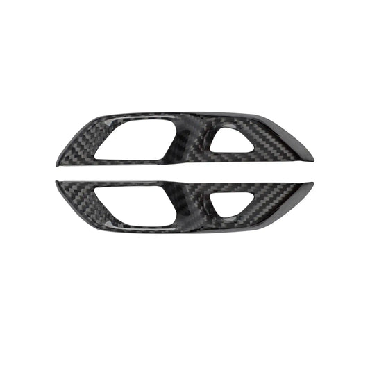 C8 Corvette Real Carbon Fiber Door Lock Trim Covers | Interior Upgrade (2020–2026)
