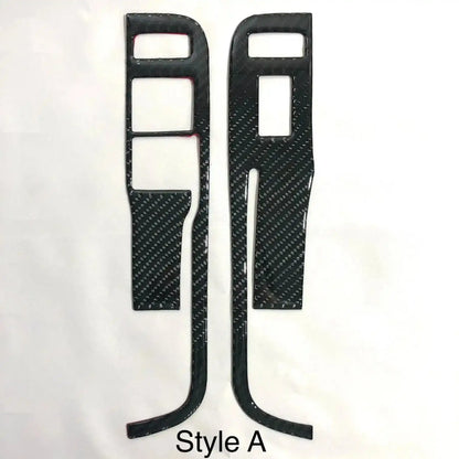 [Set] Carbon Fiber Door Window Switch Panel Overlay for Chevrolet Camaro 2010-2015
