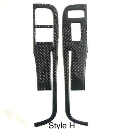 [Set] Carbon Fiber Door Window Switch Panel Overlay for Chevrolet Camaro 2010-2015