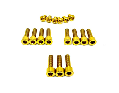 Titanium RFloXa Hawk 35 Pro and Max Fork Bolt Kits (21 pcs)